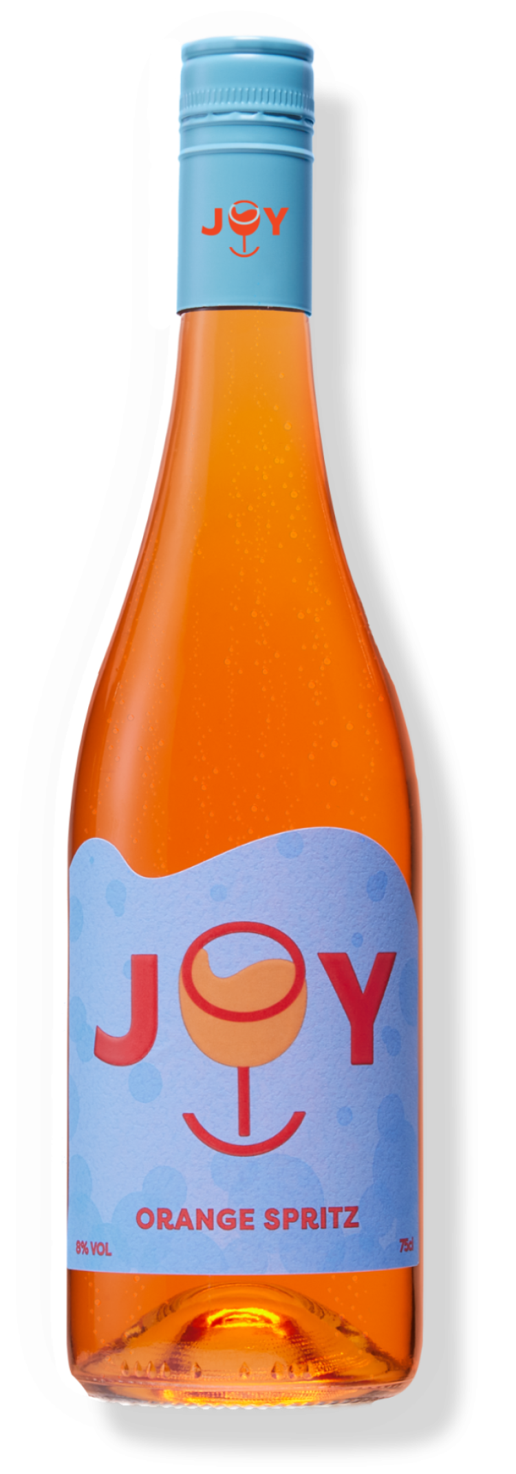 A bottle of JOY Orange Spritz.
